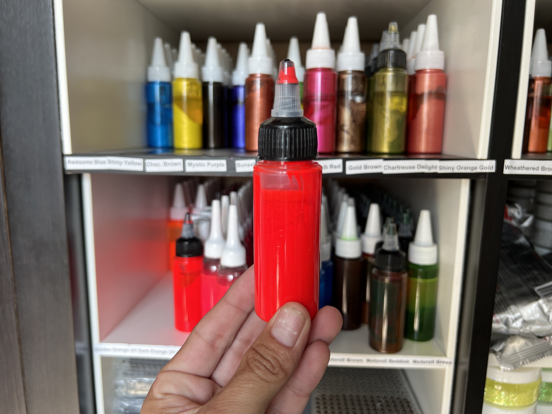 SABOFLEX UV Fluo Red Plastisolfarbe 50g