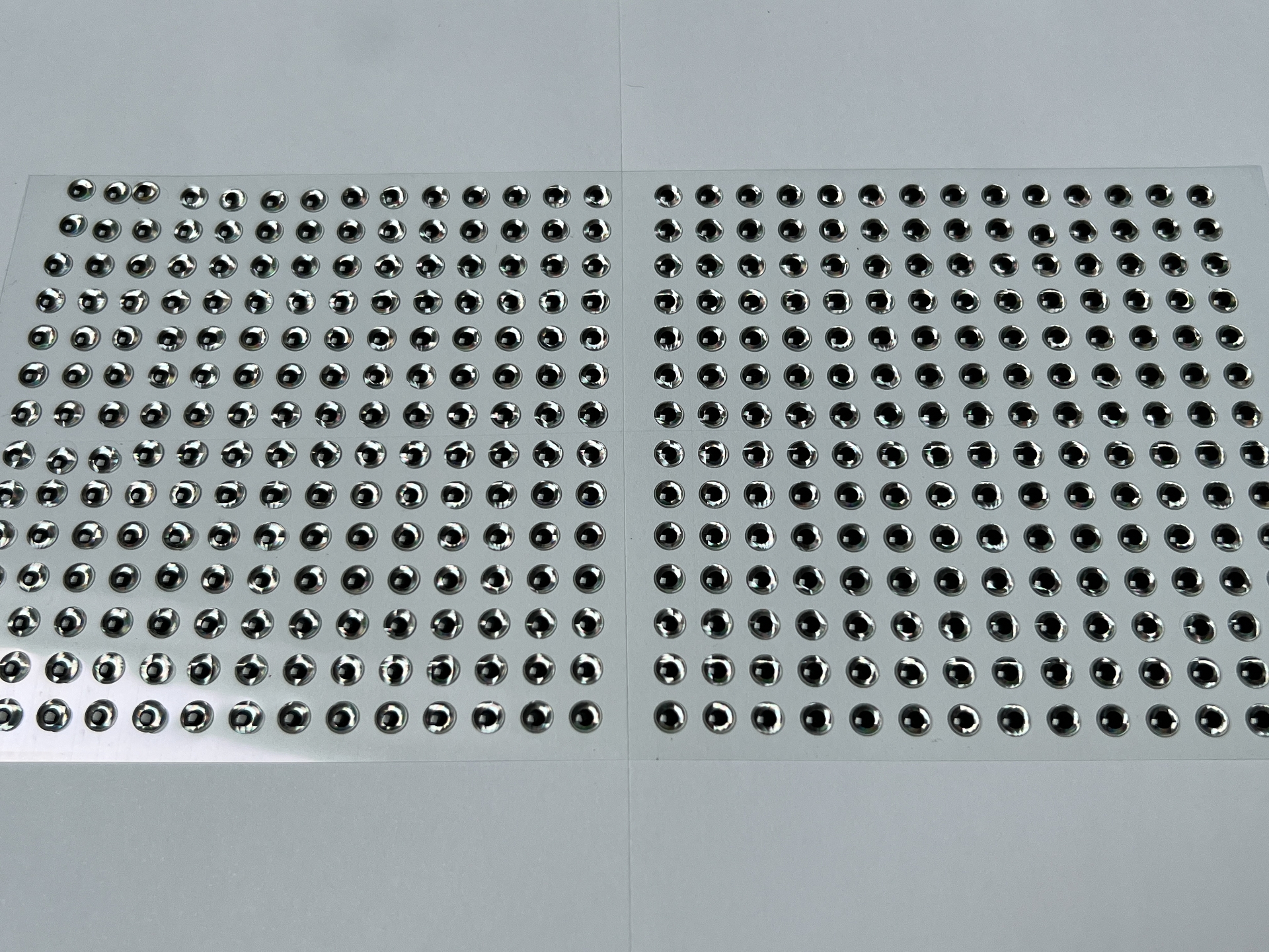 MIKATECH Epoxy 3D Augen 5mm Prism Chrome 392er Karte