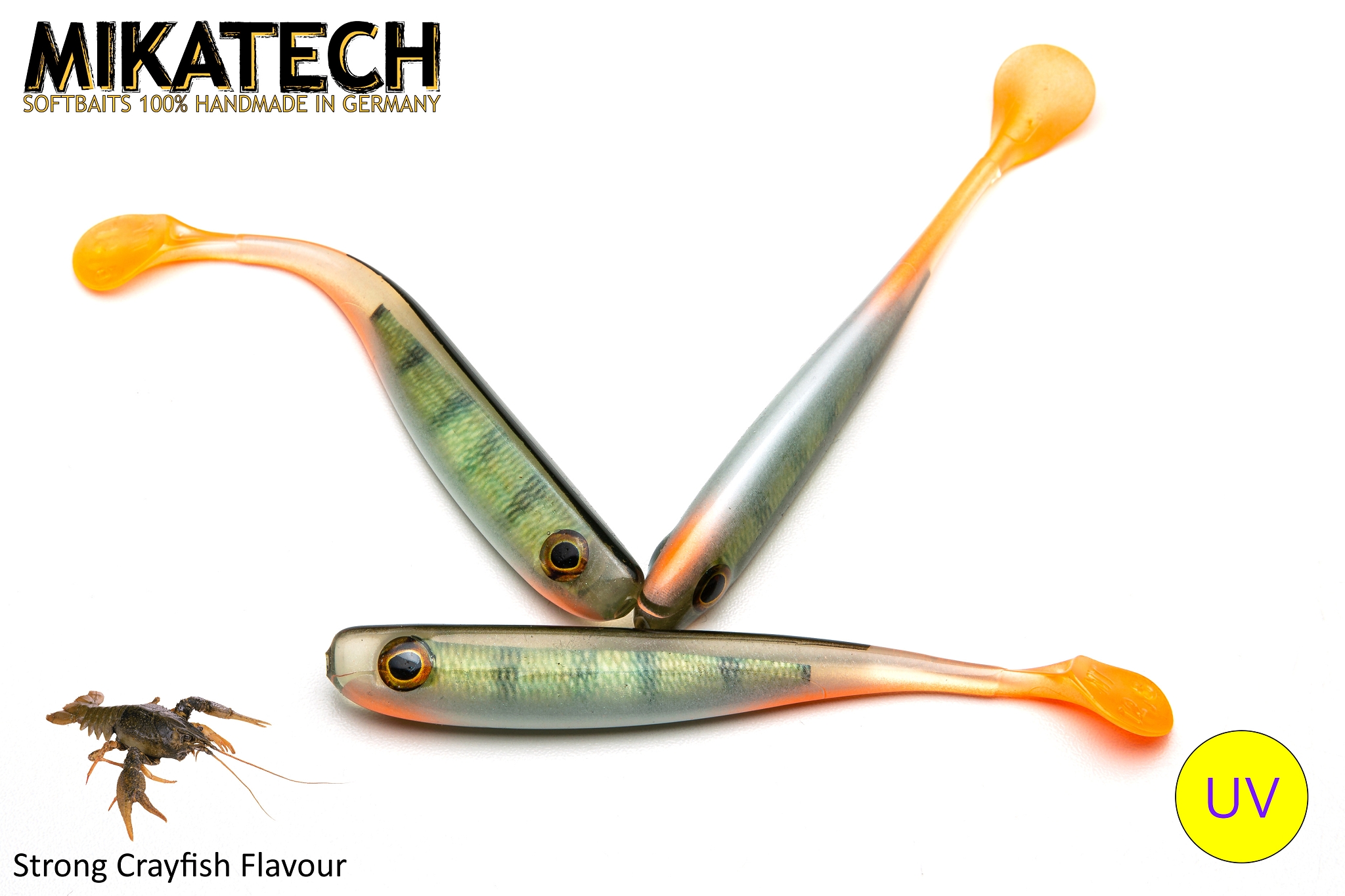 MIKATECH Real Shad 12,5 cm Barsch Folie UV