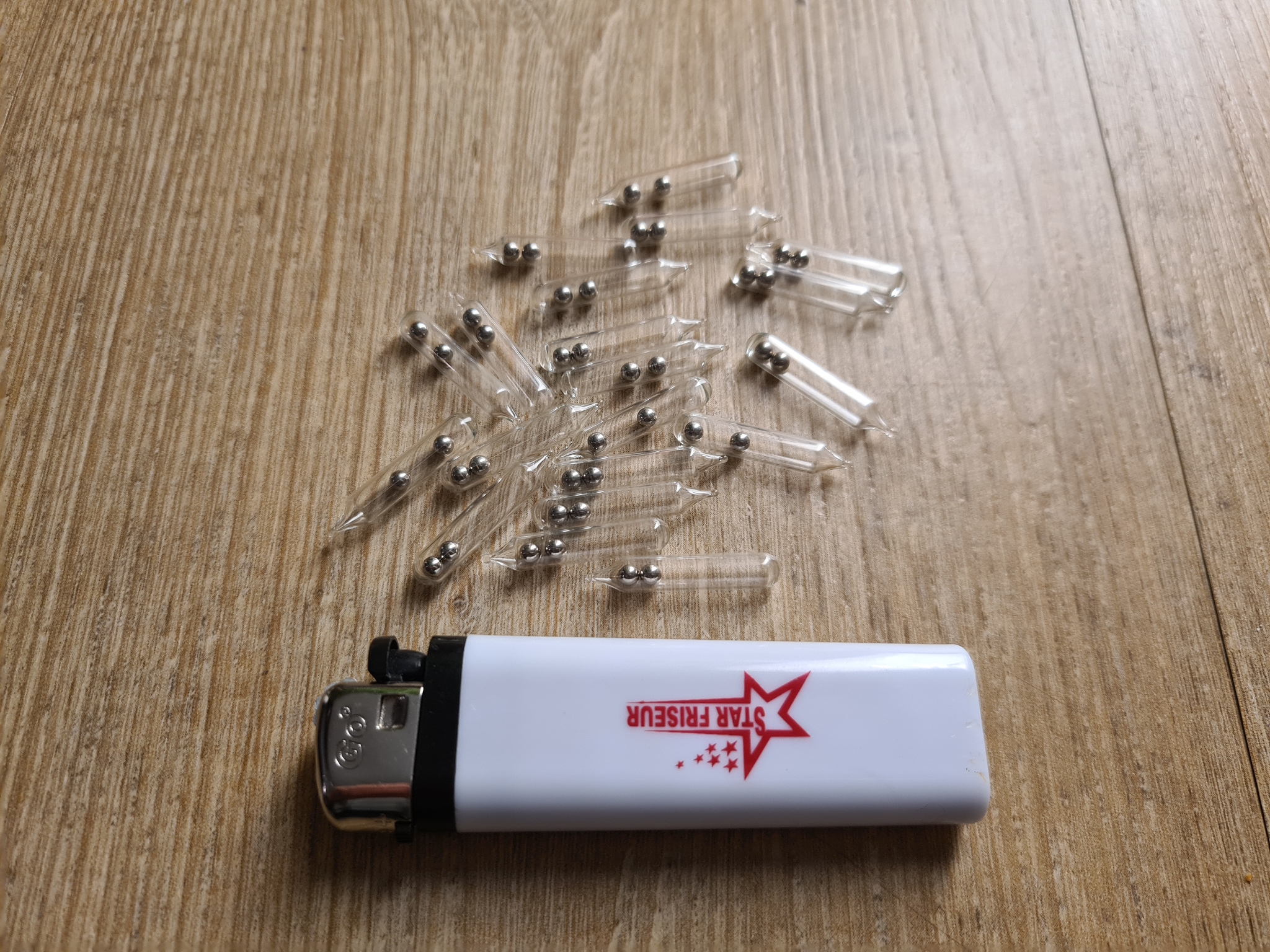 MIKATECH Glasrasseln 5mm XXL 10 Stück