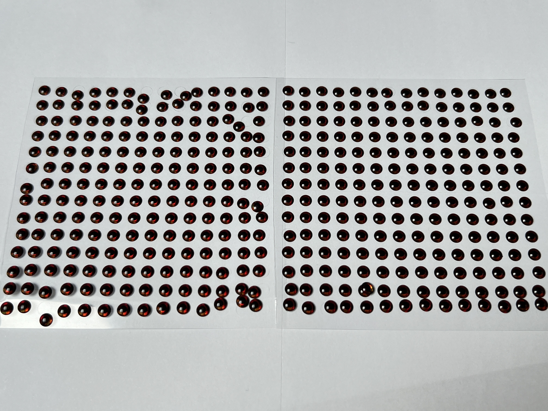 MIKATECH Epoxy 3D Augen 5mm Natural Red 392er Karte