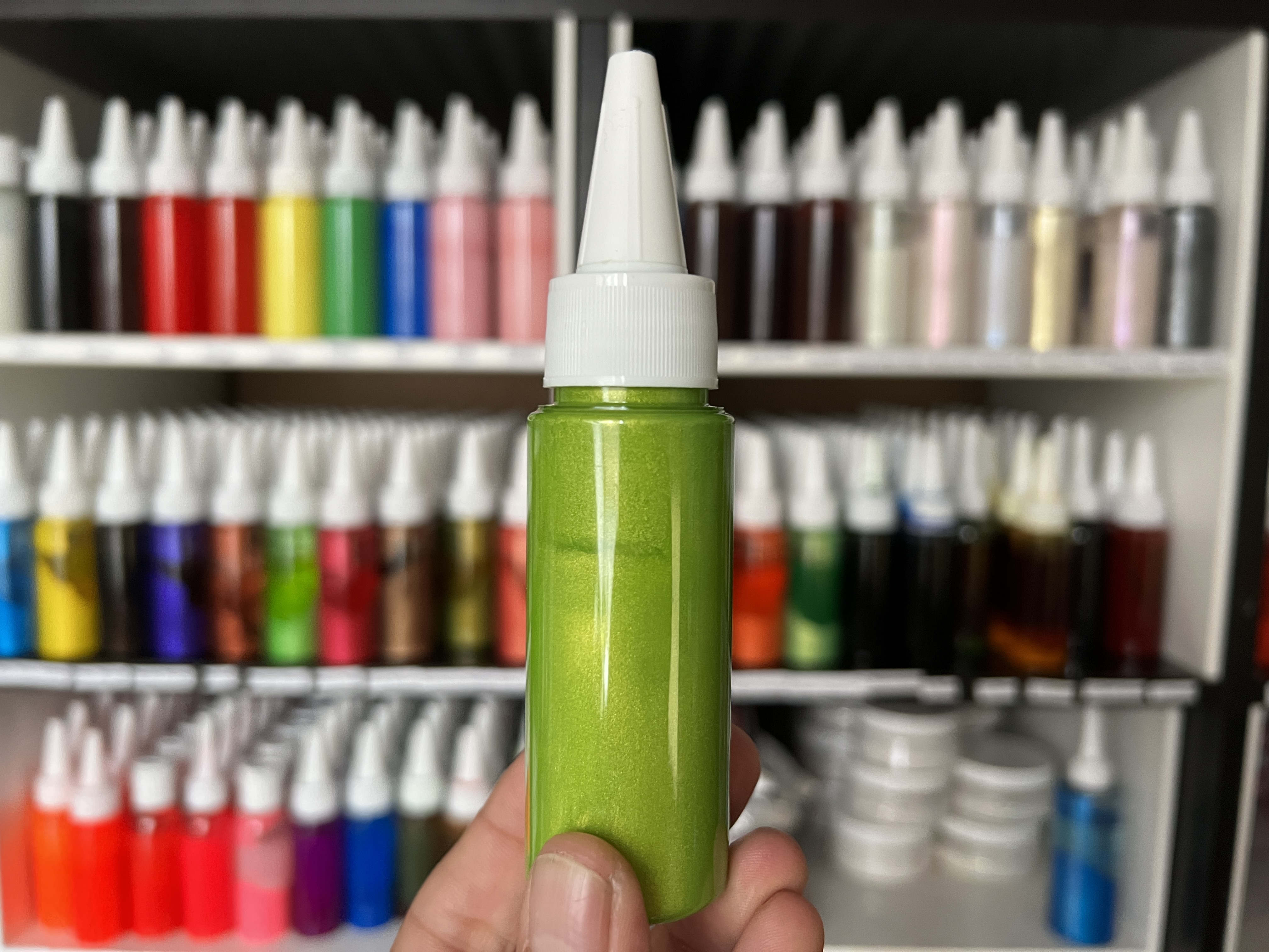 SABOFLEX Metallic Golden Spring Green Plastisolfarbe 50g