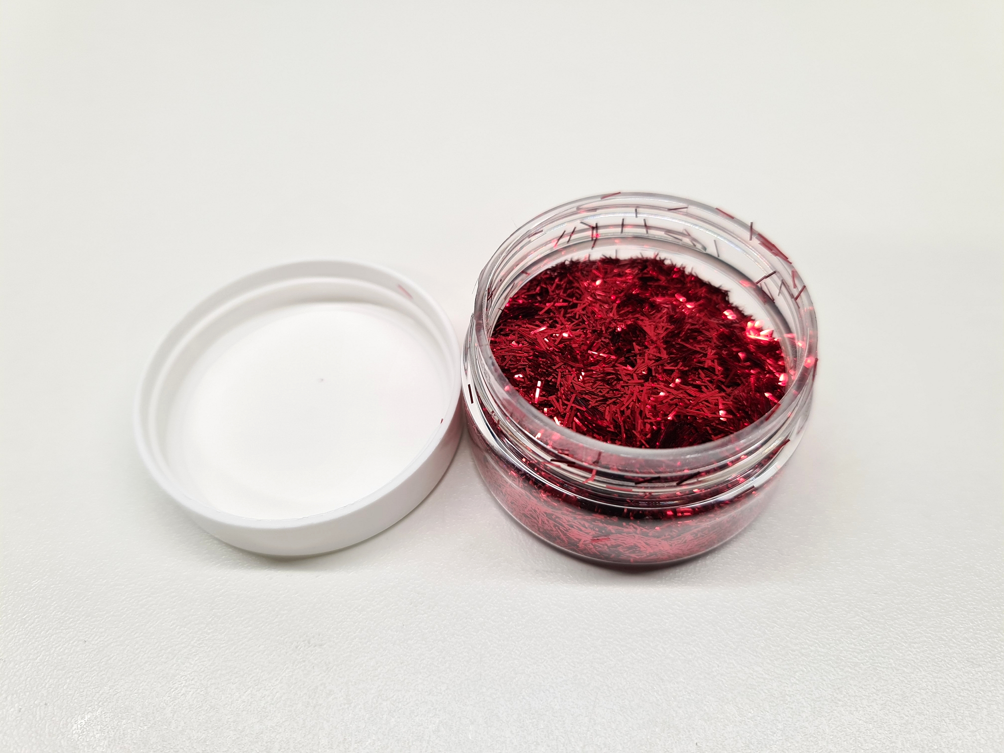 MIKATECH 0,2mm Streifen Glitter rot