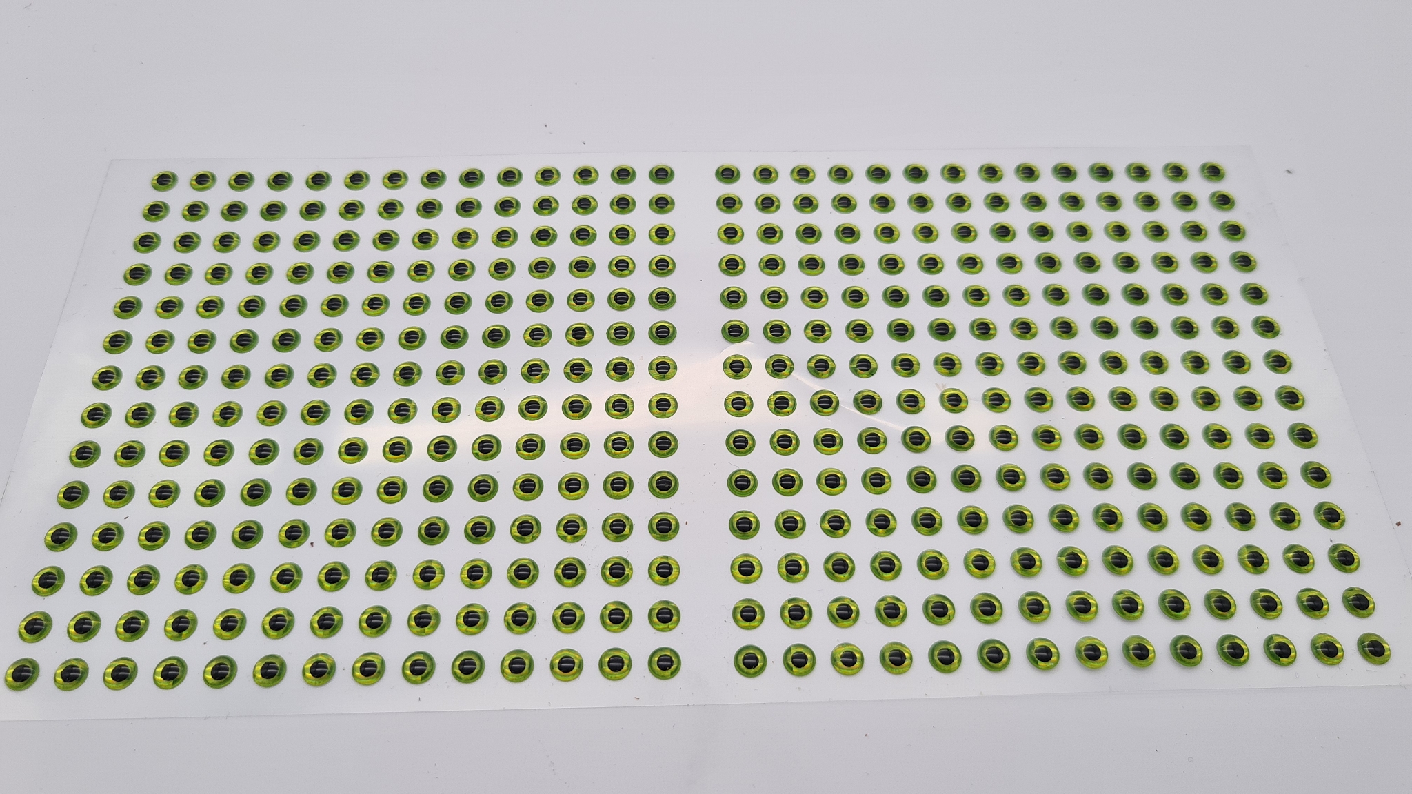 MIKATECH Epoxy 3D Augen 5mm Prism Chartreuse 392er Karte