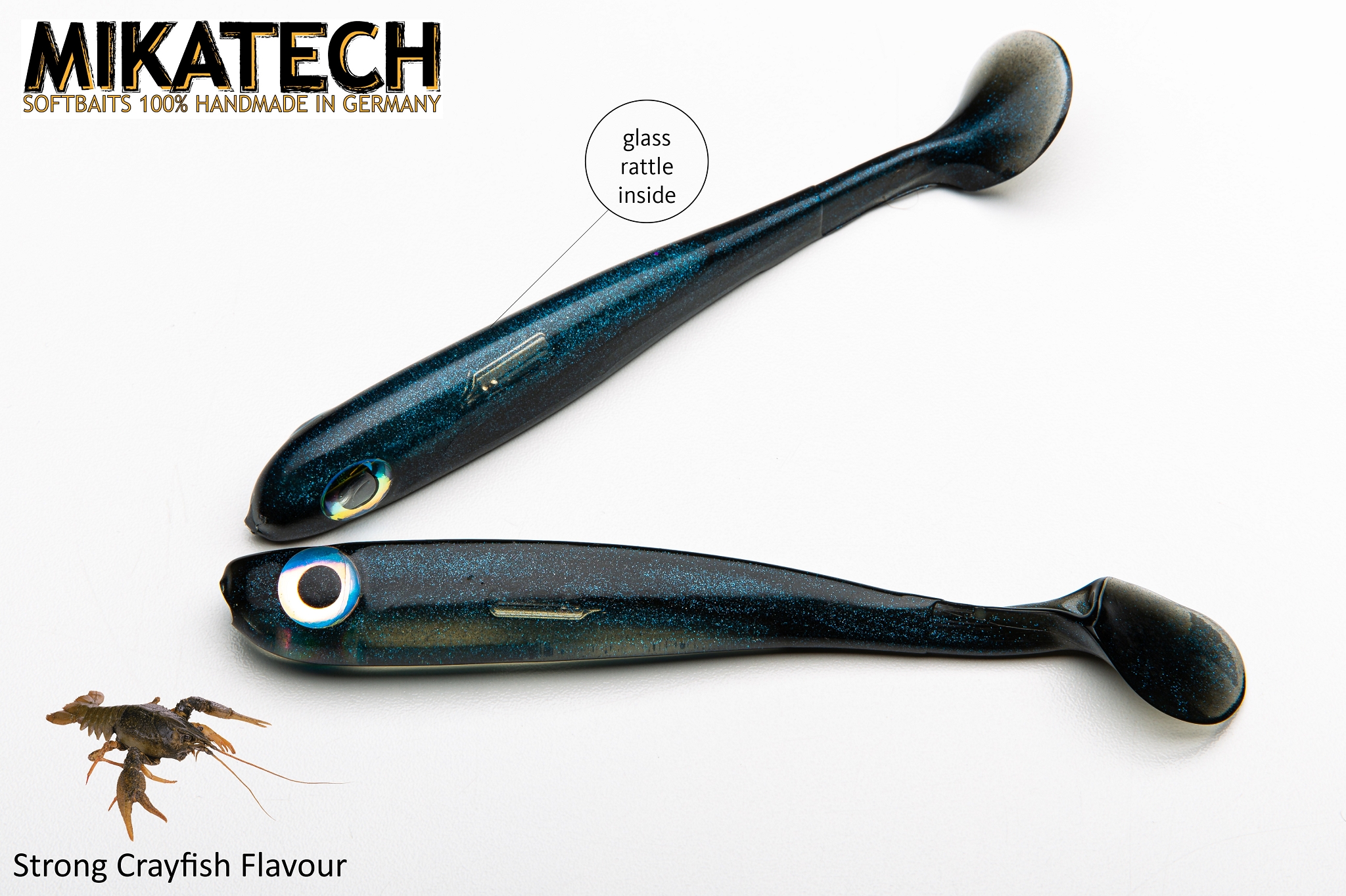MIKATECH Real Shad 15 cm Black Shiner