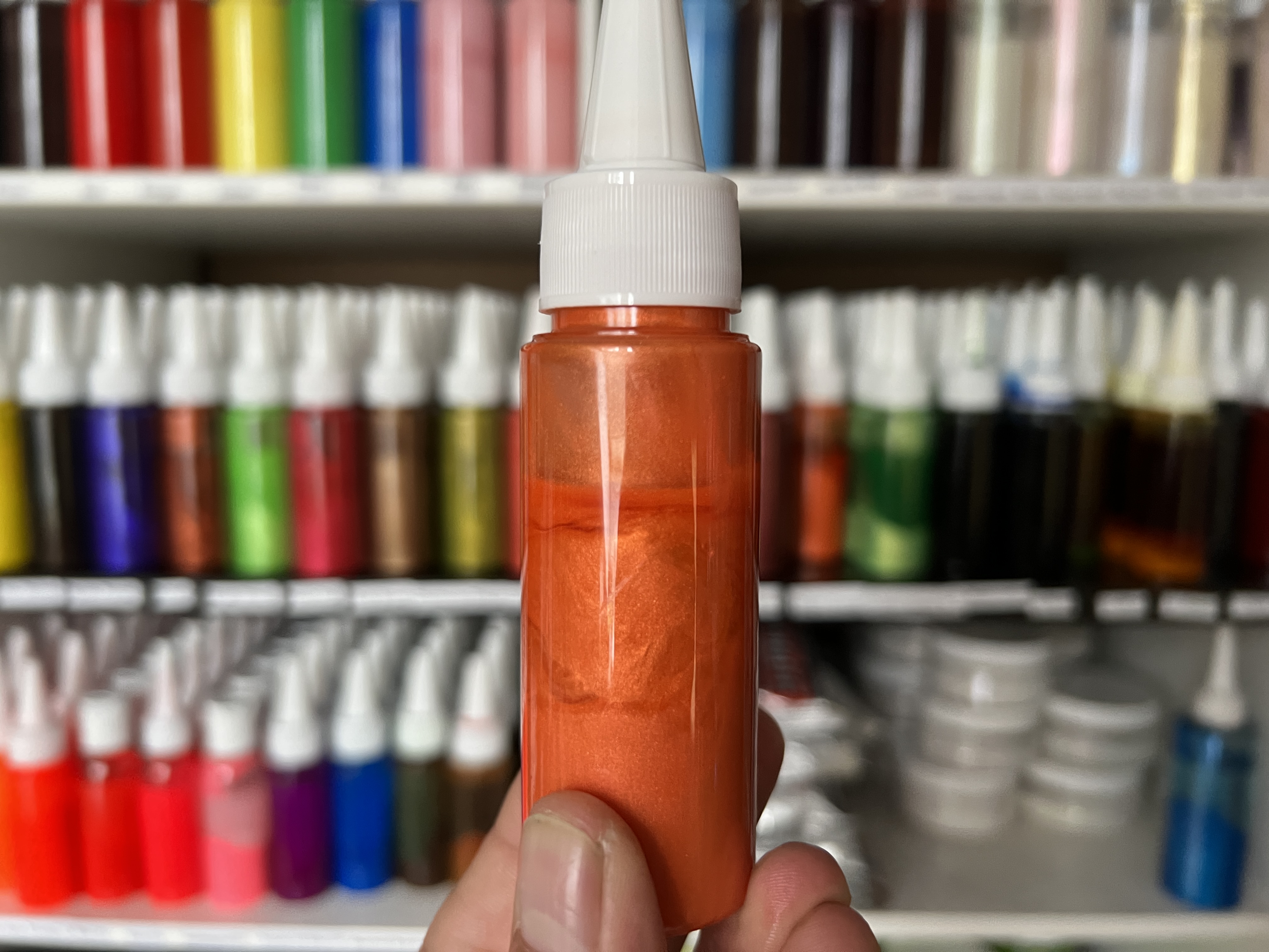 SABOFLEX Metallic Bright Orange Plastisolfarbe 50g