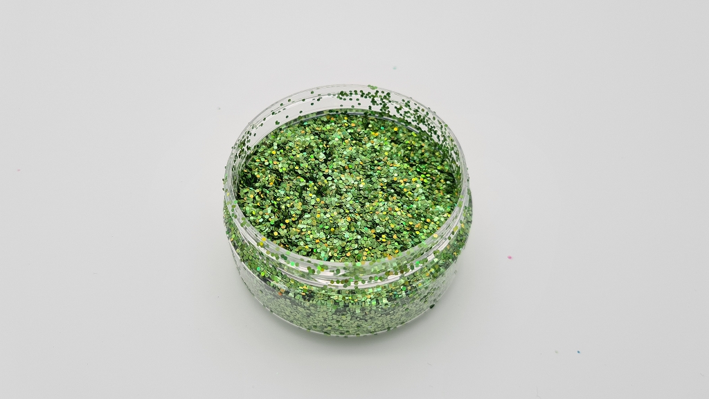 MIKATECH Glitter 1mm Holo Armeegrün 100ml