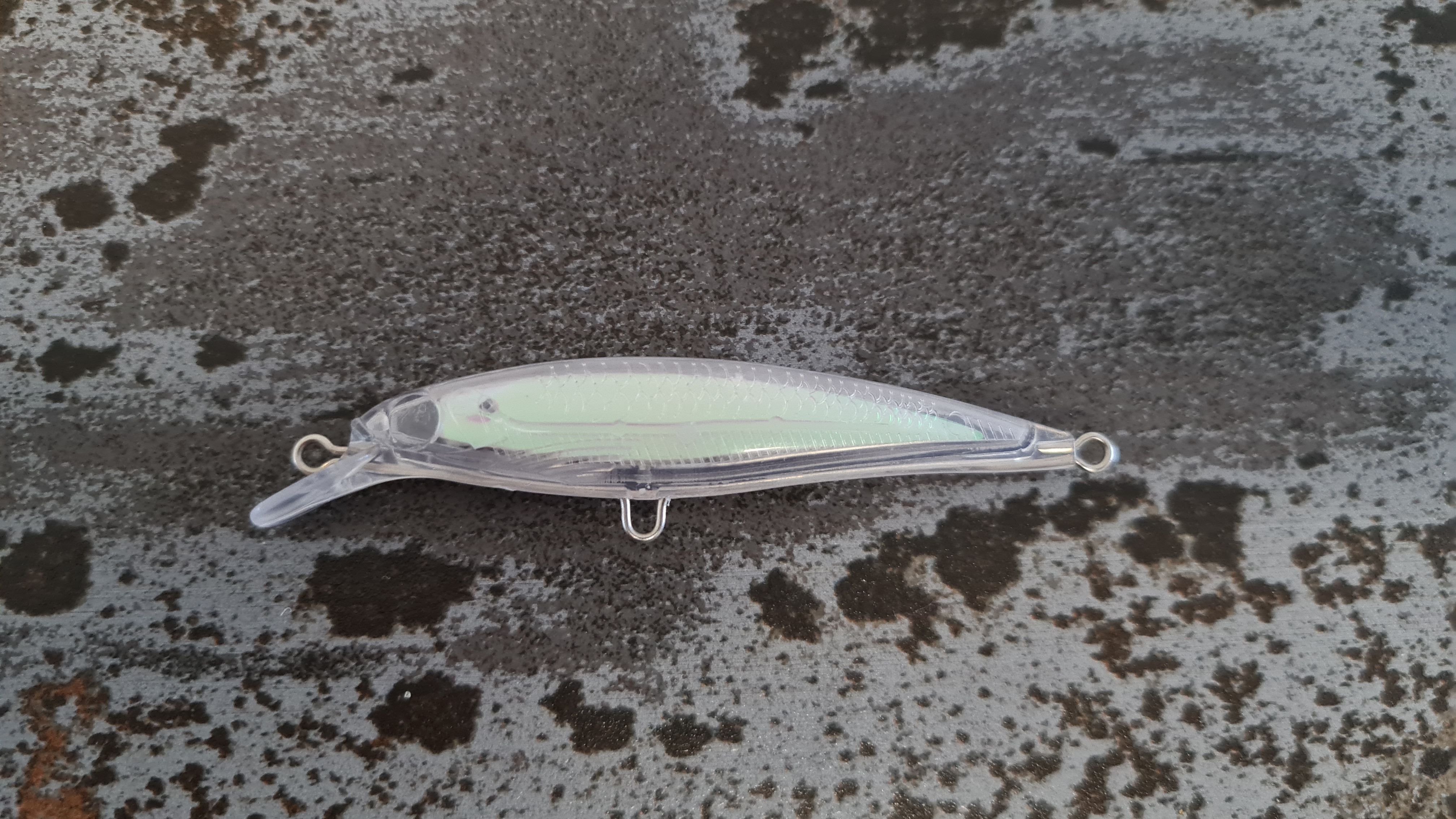 Wobbler Rohling Minnow 7,5 cm Slow Floating Holofolie