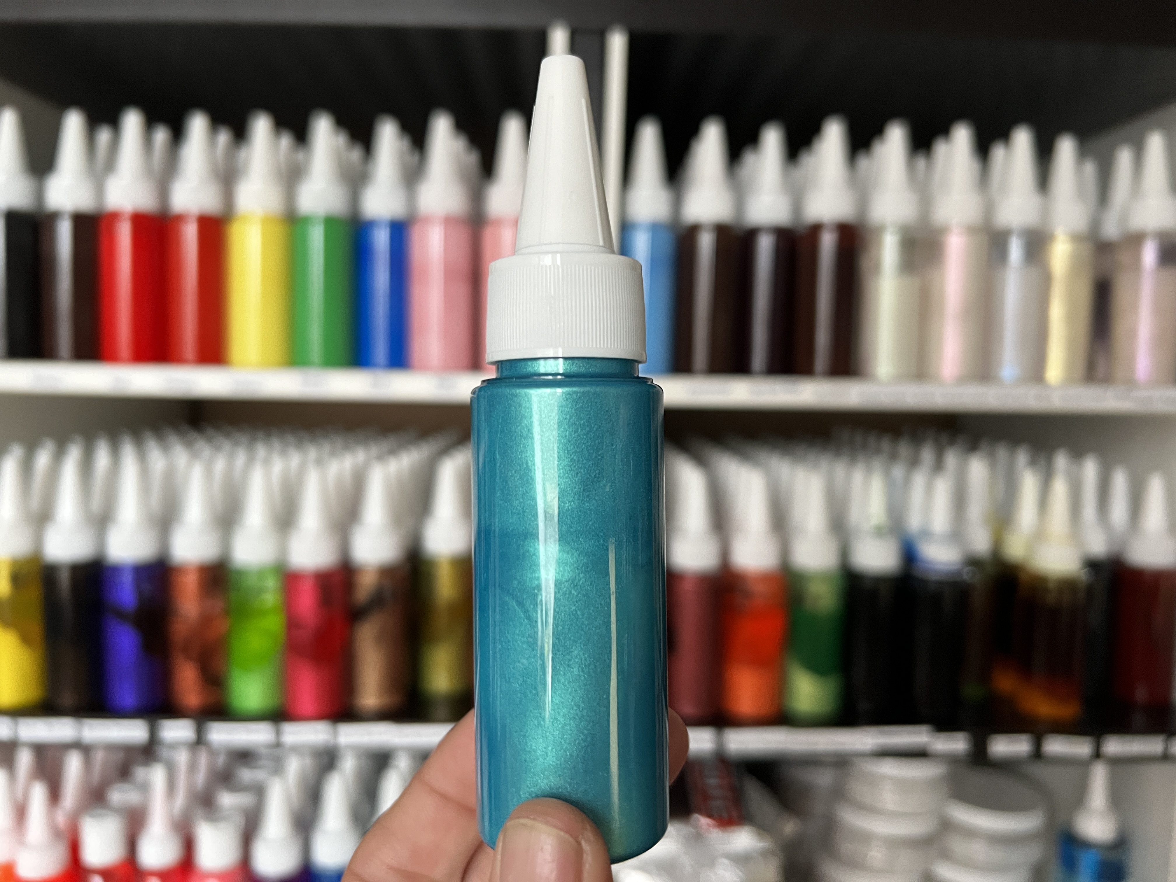 SABOFLEX Metallic Aqua Blue Plastisolfarbe 50g