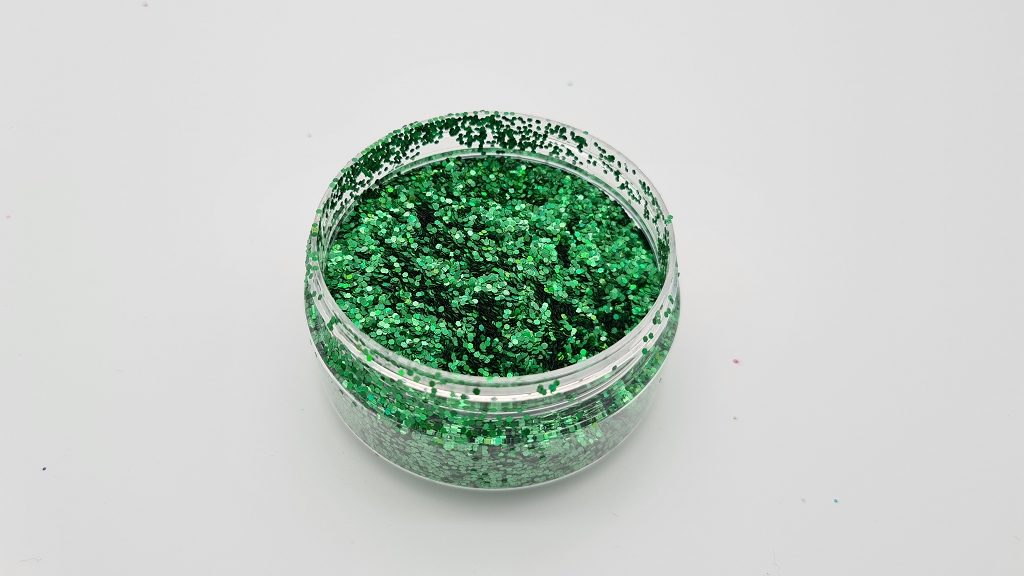 MIKATECH Glitter 1mm Irisierend Grün 100ml