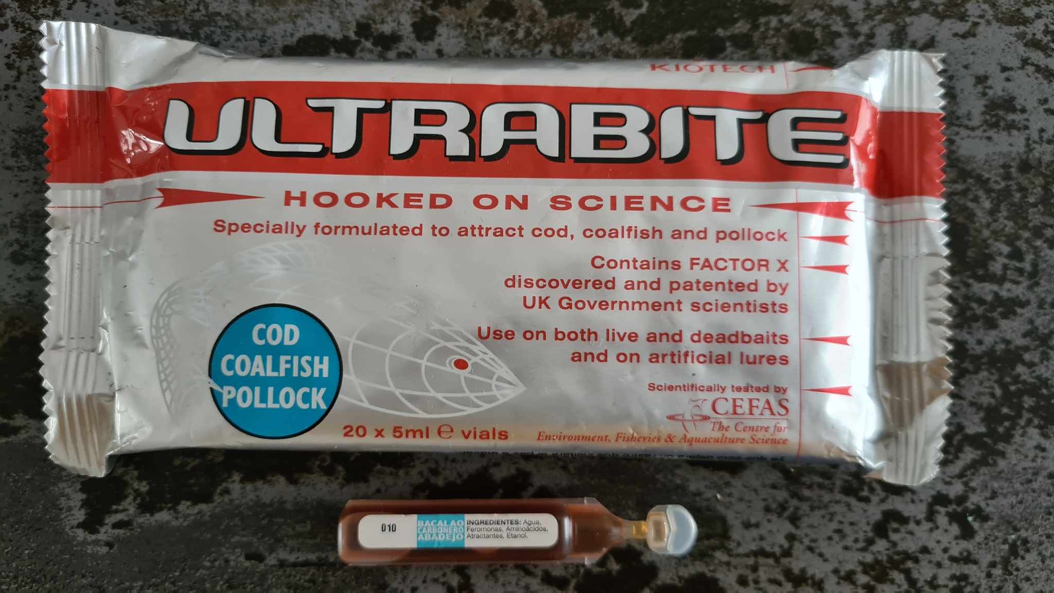 KIOTECH Ultrabite 5ml Tube Flavour Aroma auf Aminobasis COD Coalfish Pollock