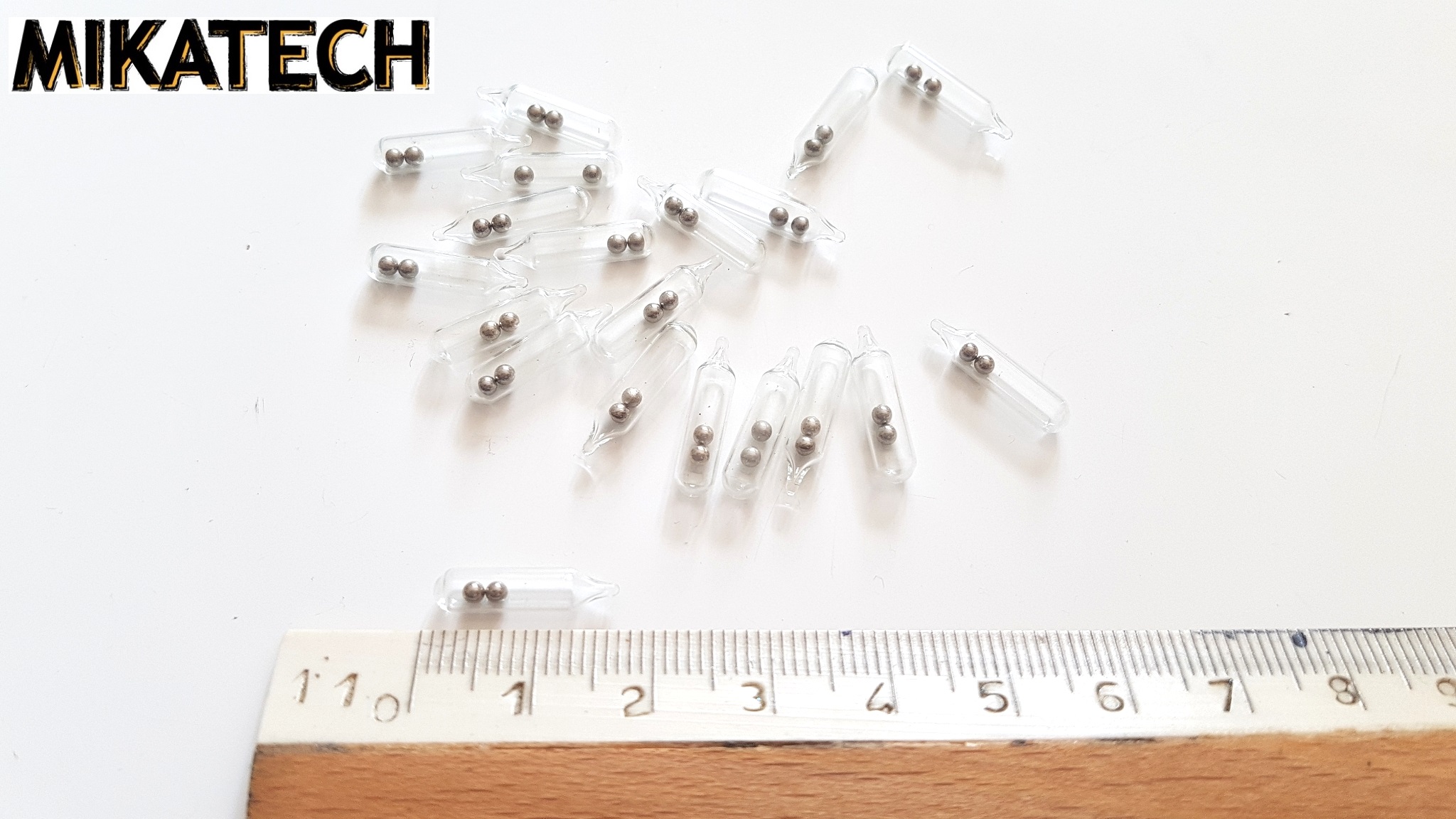 MIKATECH Glasrasseln 4mm 20 Stück