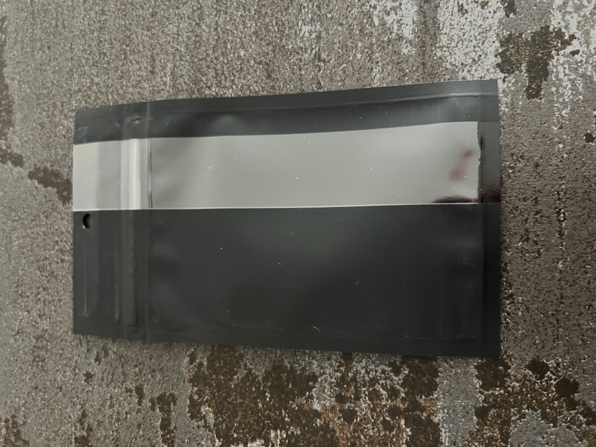 MIKATECH Druckverschlussbeutel Schwarz Matt 7,5x11,5cm 100 Stück mit Sichtfenster