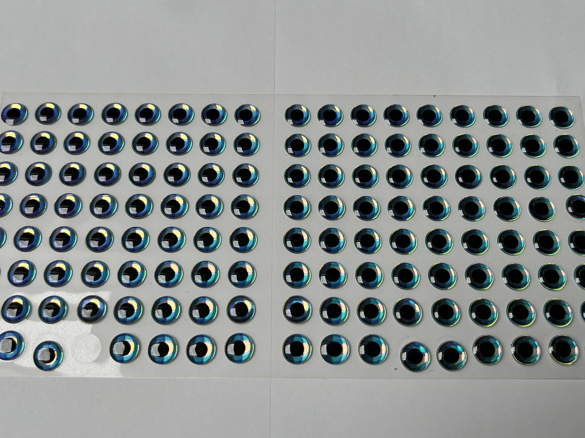 MIKATECH Epoxy 3D Augen 10mm Super Pearl 144er Karte