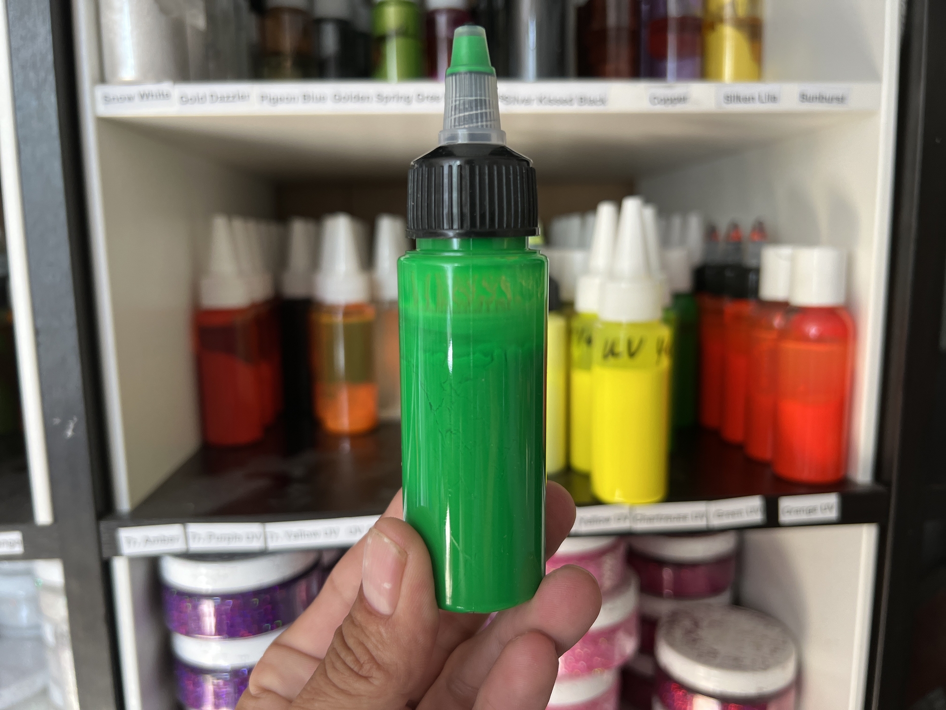 SABOFLEX UV Fluo Green Plastisolfarbe 50g