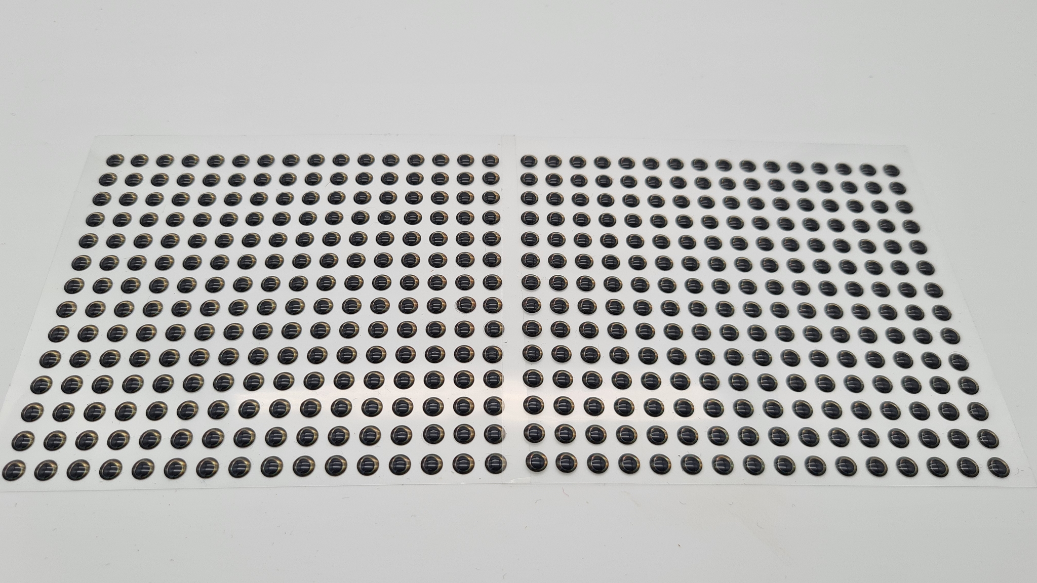 MIKATECH  Epoxy 3D Augen 4mm Natural Black 448er Karte
