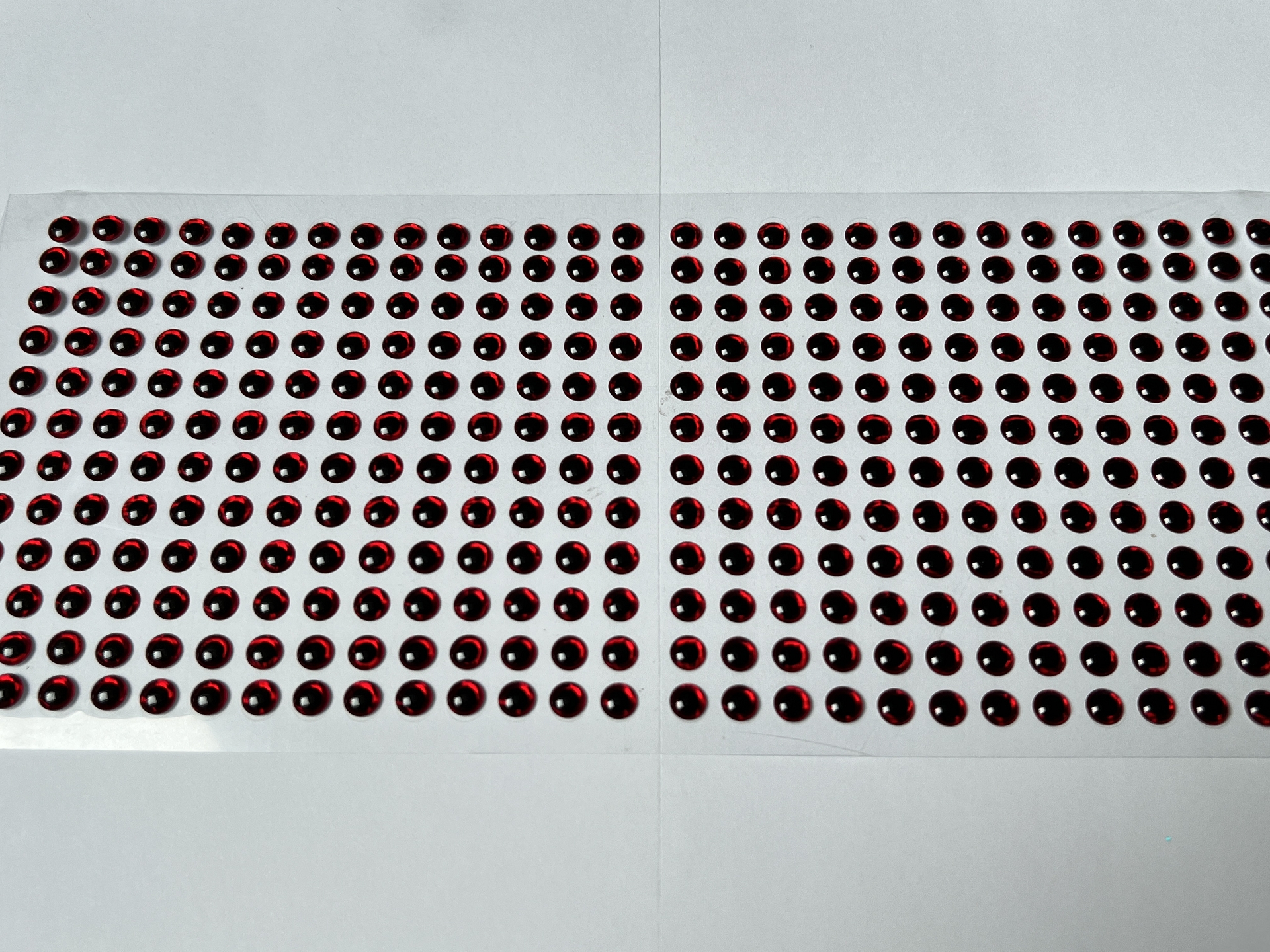 MIKATECH Epoxy 3D Augen 6mm Prism Red 336er Karte