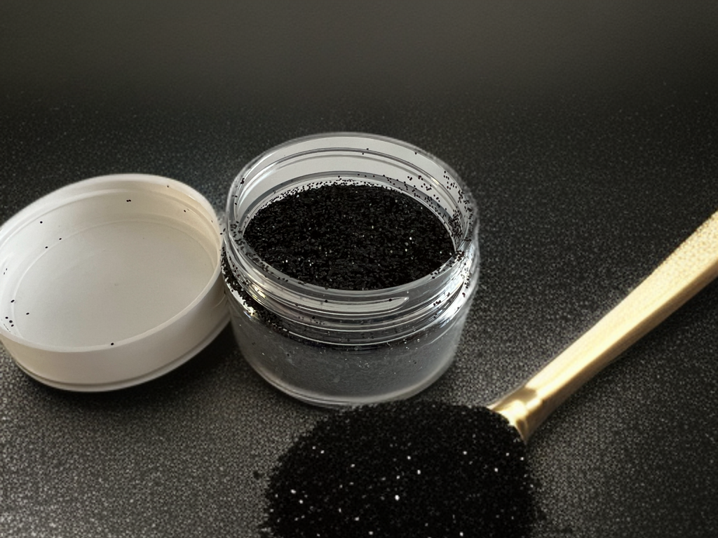 MIKATECH 0,4mm Glitter schwarz