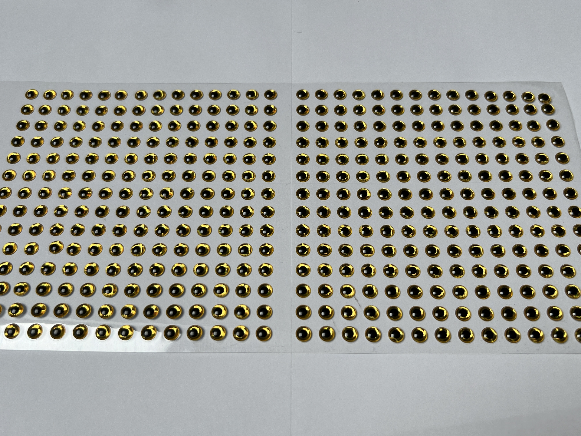 MIKATECH Epoxy 3D Augen 5mm Prism Gold 392er Karte