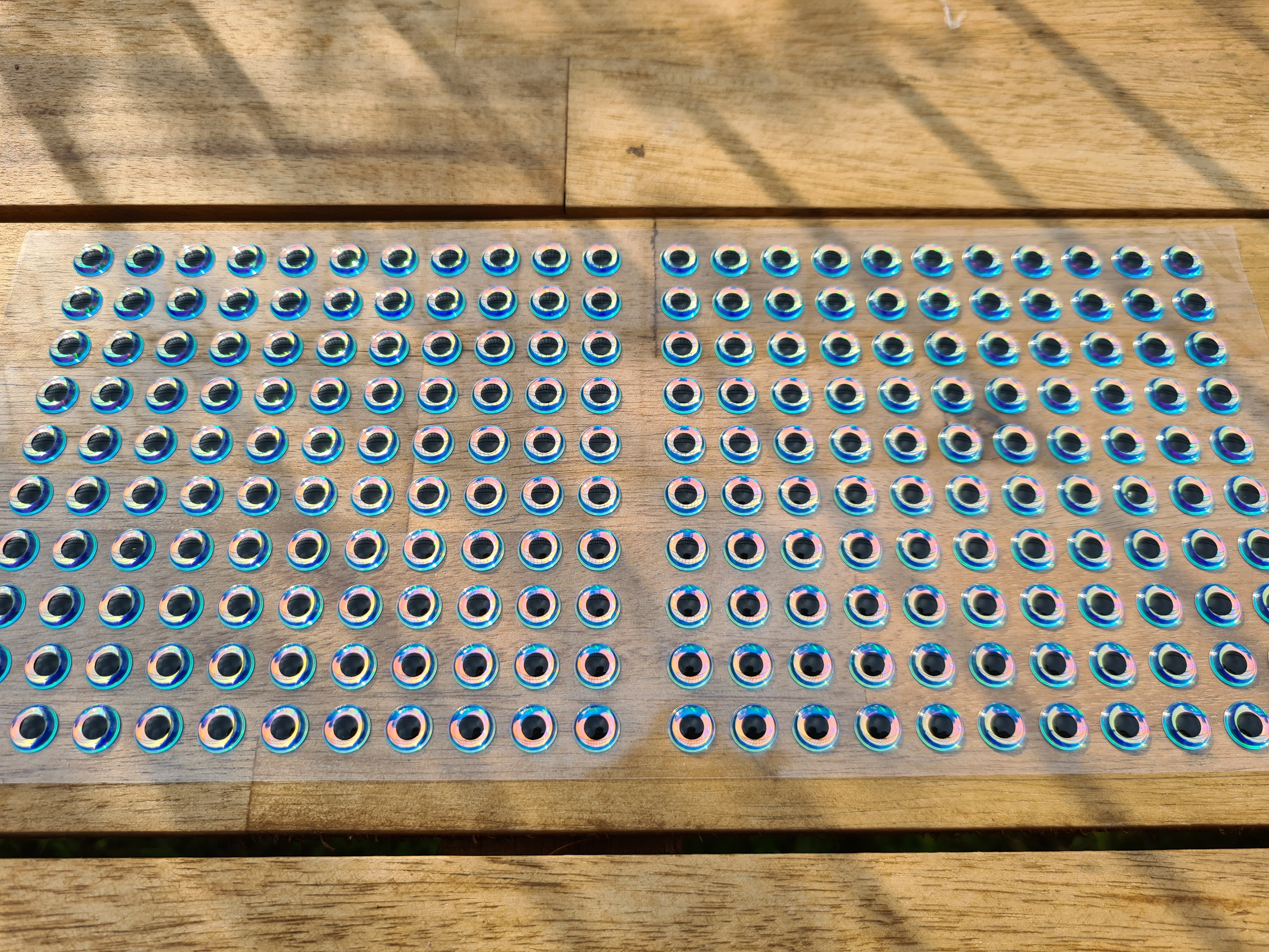 MIKATECH Epoxy 3D Augen 8mm Super Pearl 220er Karte