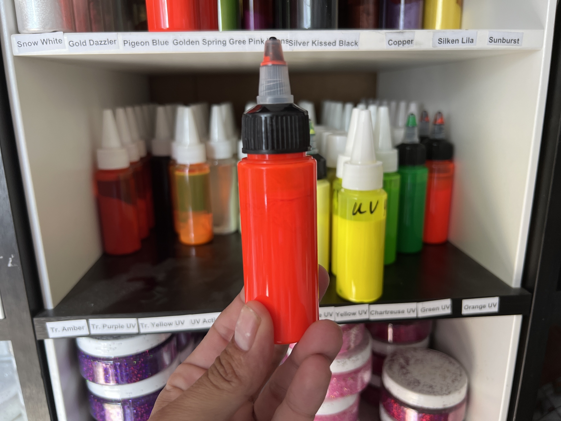 SABOFLEX UV Fluo Orange Plastisolfarbe 50g