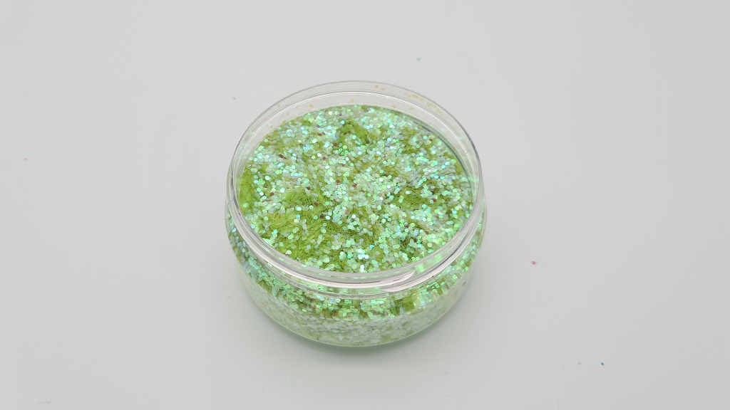MIKATECH Glitter 1mm Irisierend Chartreuse 100ml