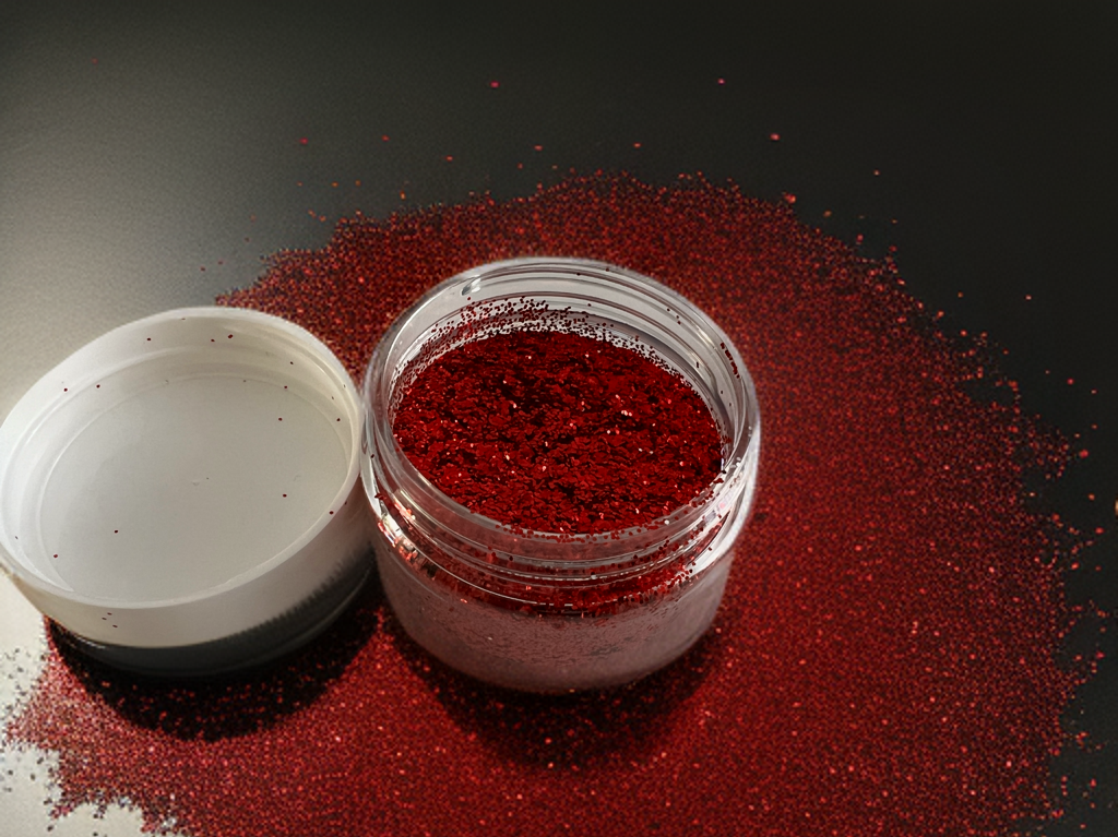 MIKATECH 0,4mm Glitter rot