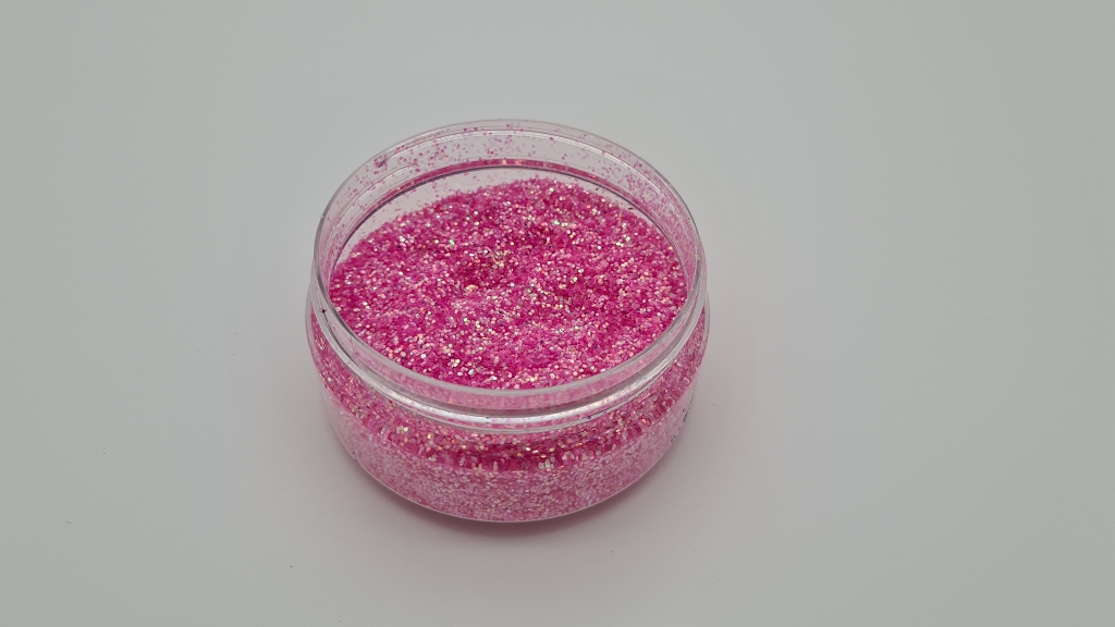 MIKATECH Glitter 0,6mm Irisierend Rosa UV 100ml