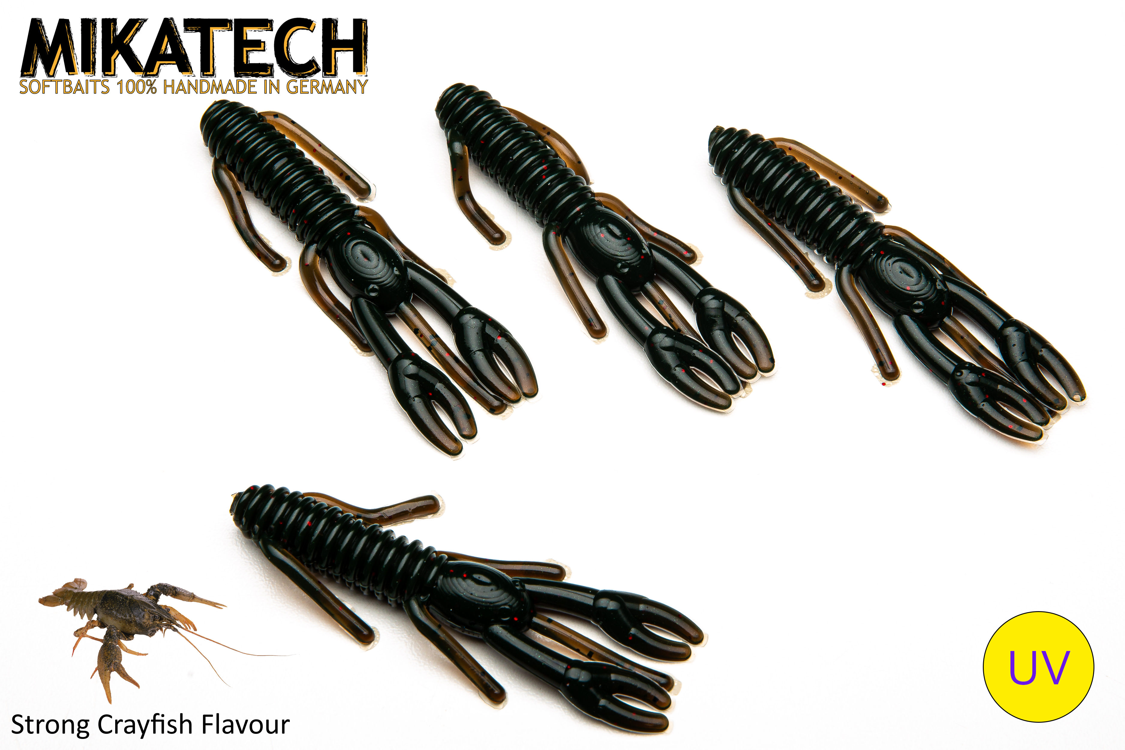 MIKATECH Real Craw 8cm Dark Motoröl UV